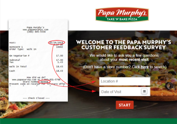 Papa Murphy's Survey - Papasurvey